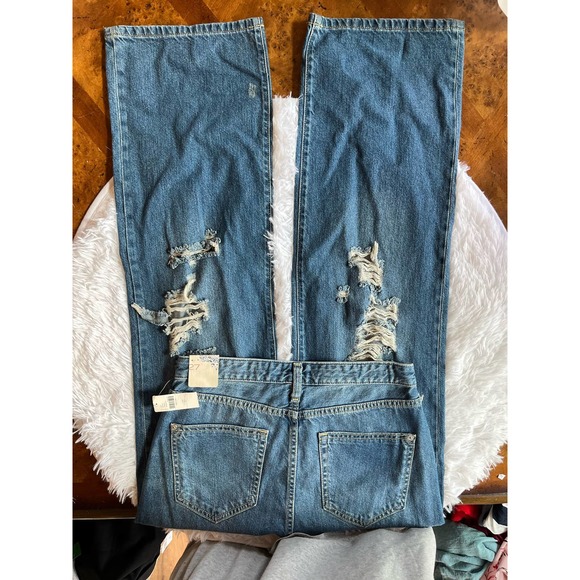 Anthropologie Pilcro Jeans Ripped Denim Size 27 NWT - Picture 2 of 10